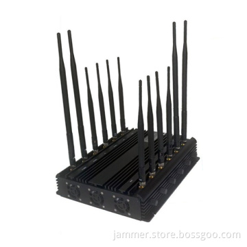 Signal Jammer GPS WiFi VHF UHF Interphone Signal Jammer 3G 4G GSM CDMA Cell Phone Signal Jammer /Blocker Full Frequency Adjustab